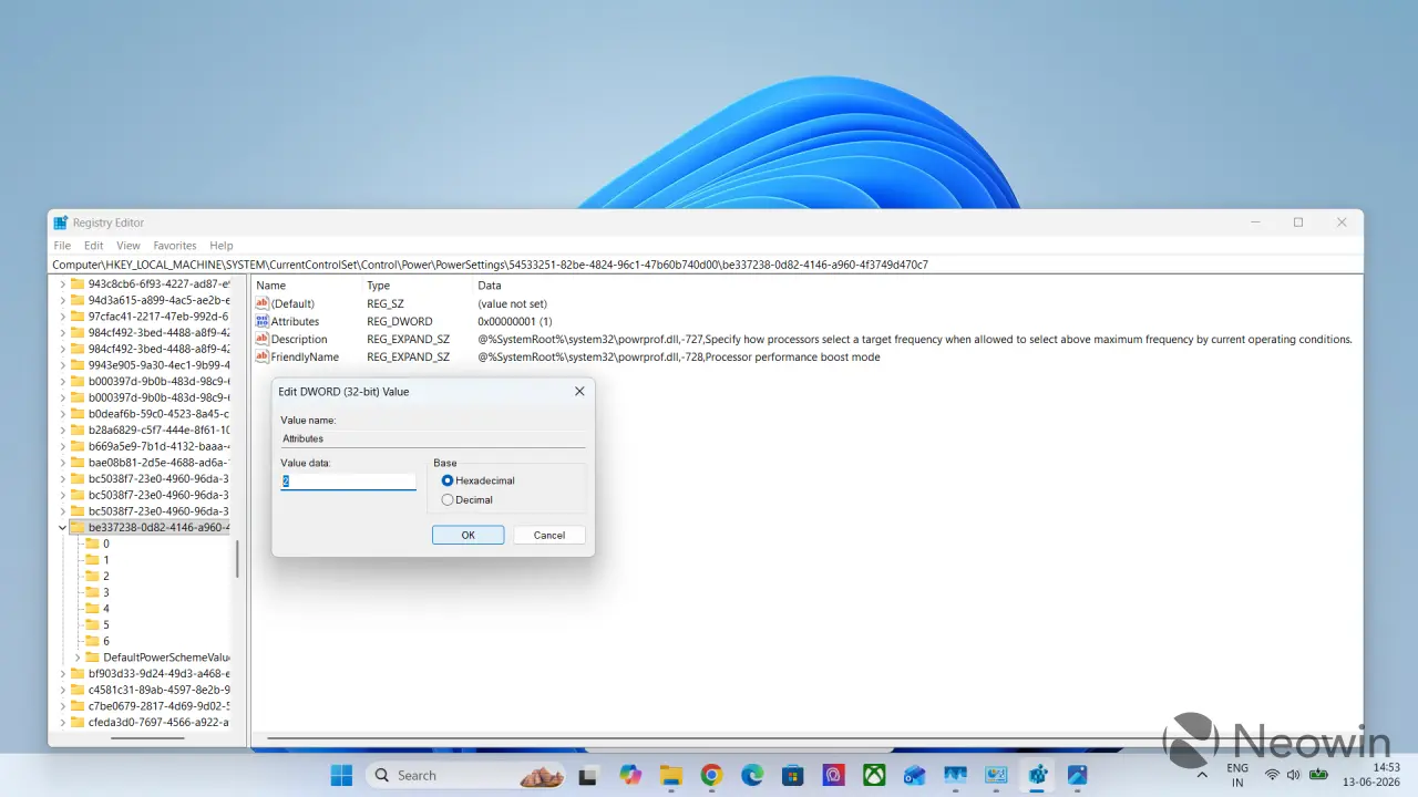 Cómo desbloquear los ajustes ocultos de rendimiento en Windows 11