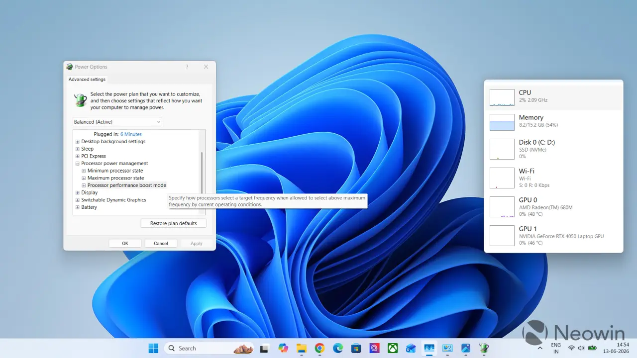 enable windows ppm performance boost mode 4 story