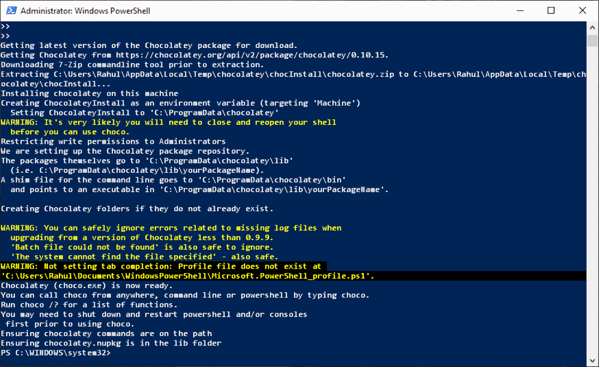 Cómo instalar programas desde la terminal de Windows con Chocolatey 35 install chocolatey through powershell