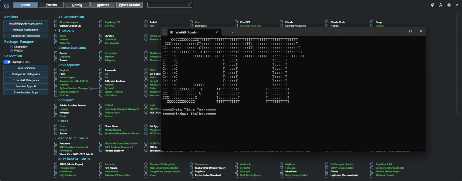 6 comandos de PowerShell que solucionan los errores más comunes de Windows 11 43 launching the winutil program directly from powershell 01 scaled