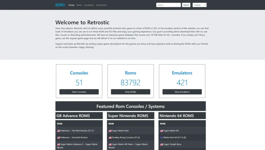 Mejores Sitios para Descargar ROMs e ISOs en 2026 37 retrostic