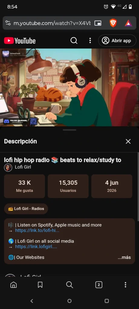 Cómo ver YouTube sin anuncios en 2026 (Métodos 100% probados) 34 Cómo ver YouTube sin anuncios - Brave