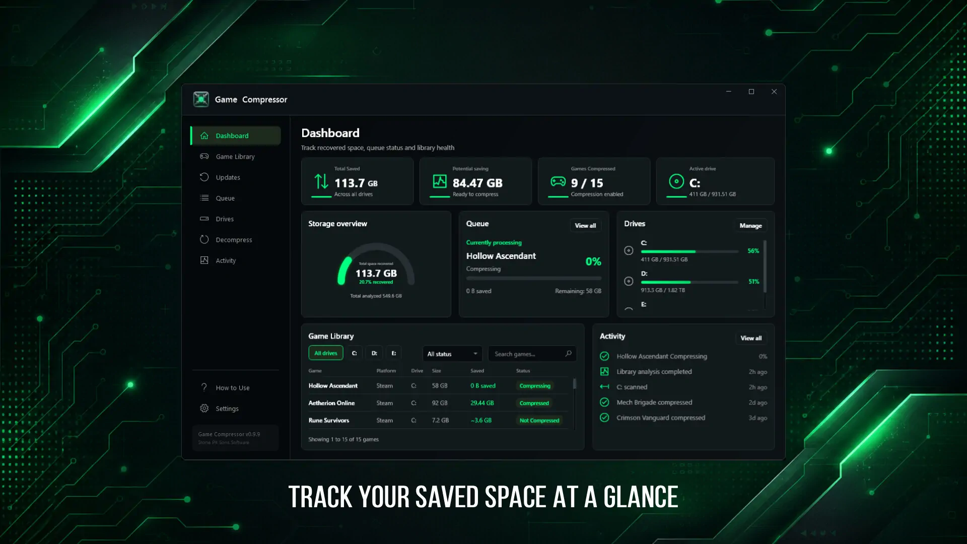 Game Compressor te permite comprimir juegos de PC sin afectar el rendimiento 33 Game Compressor 0