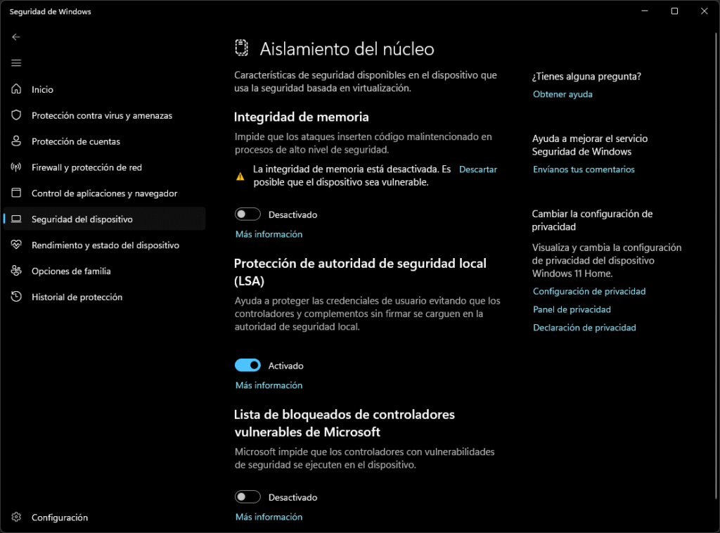 Cómo revivir un portátil viejo con Windows 10 u 11 sin formatear ni usar Linux 53 aislamiento del nucleo