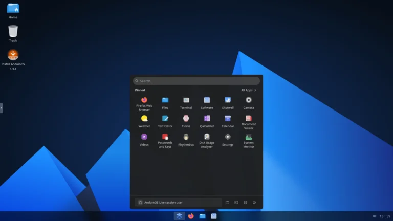 anduinos menu