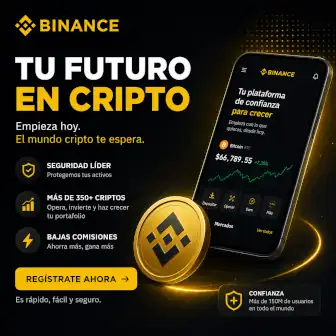 Banner Publicitario Binance Tu Futuro en Cripto