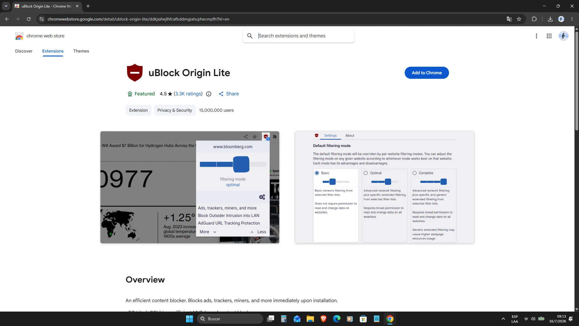 Cómo ver YouTube sin anuncios en 2026 (Métodos 100% probados) 46 chorme web store