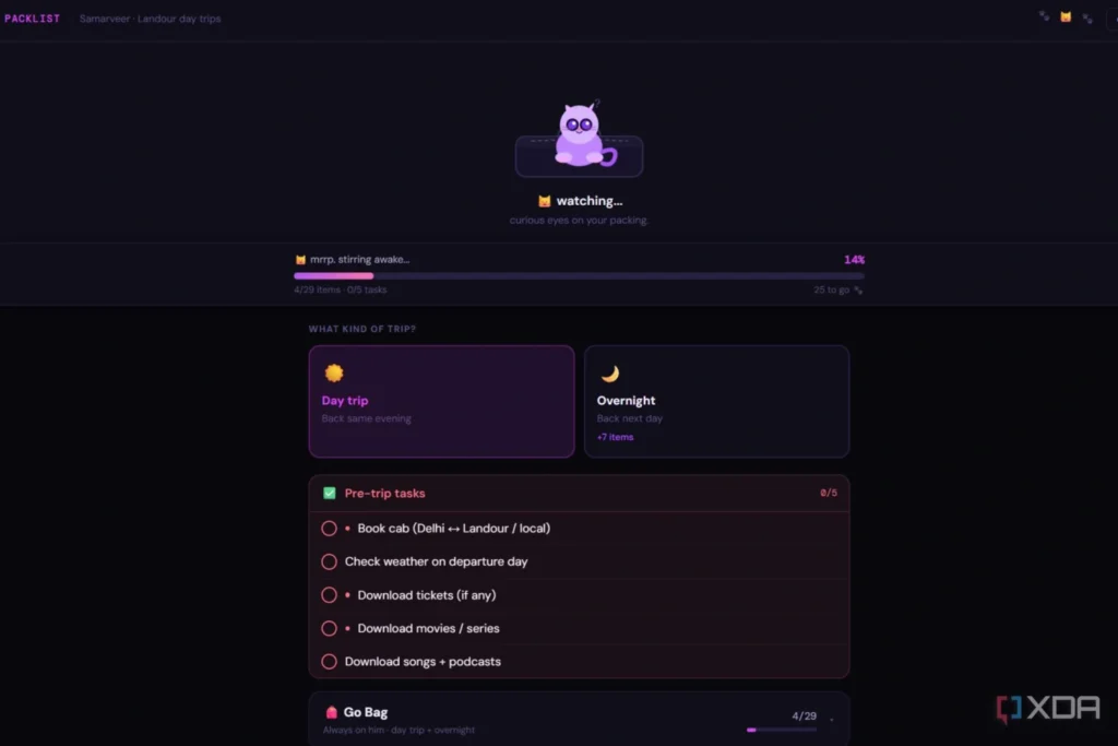 Claude vs ChatGPT vs Gemini: ¿Cuál es mejor para vibe coding en 2026? 34 claude code trip planner svg cat