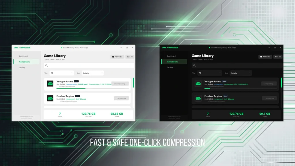 Game Compressor te permite comprimir juegos de PC sin afectar el rendimiento 41 game compressor 9