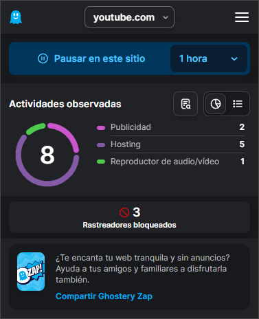 Bloqueador de anuncios para YouTube: 6 extensiones gratis que sí funcionan 39 ghostery