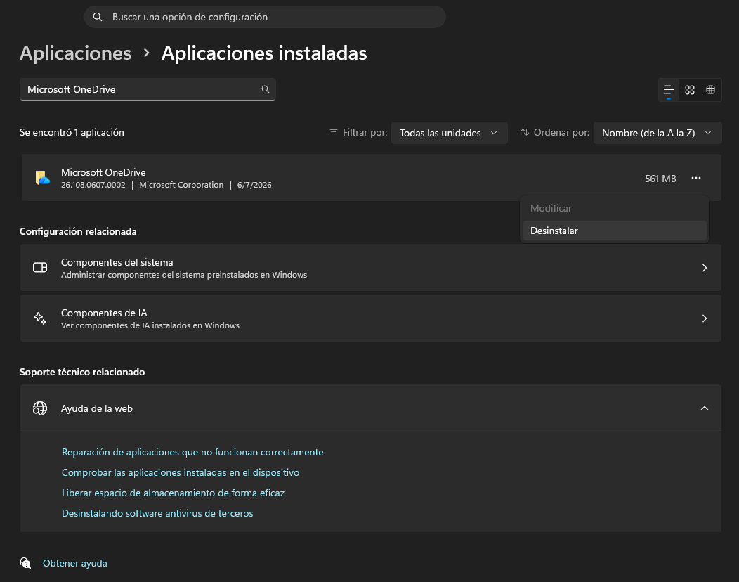 Megaguía: Cómo optimizar tu PC gaming desactivando servicios de Windows 11 43 onedrive