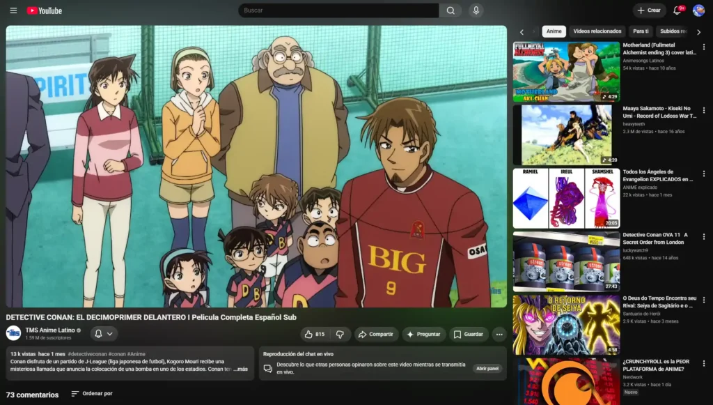 youtube anime