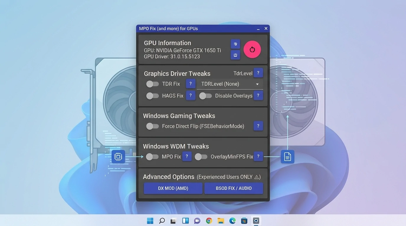 How to Disable MPO in Windows 11