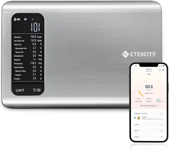15 Gadgets de Cocina Smart e IA para Ahorrar Tiempo en 2026 37 Etekcity Báscula de cocina de alimentos con calculadora nutricional