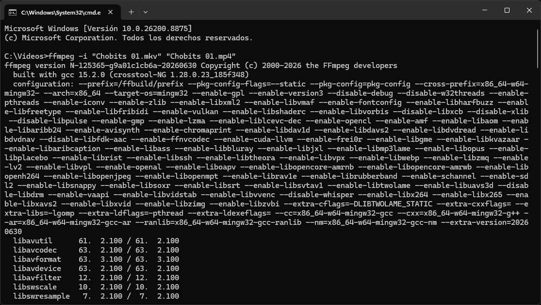 FFmpeg: qué es, cómo instalarlo y todo lo que puedes hacer con él 40 FF5