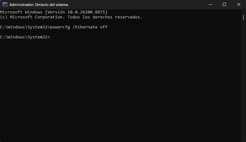 Suspender vs hibernar en Windows: cuál elegir y diferencias 38 cmd hiberfil sys off
