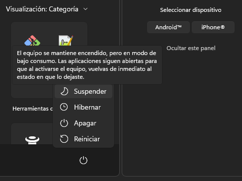 Suspender vs hibernar en Windows: cuál elegir y diferencias 34 Suspender vs hibernar en Windows