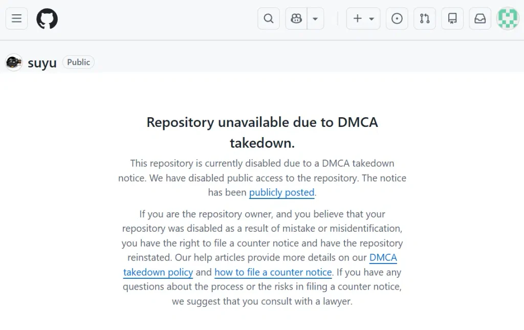 Nintendo elimina más de 400 repositorios de emuladores de Switch en GitHub 34 suyu 1.png