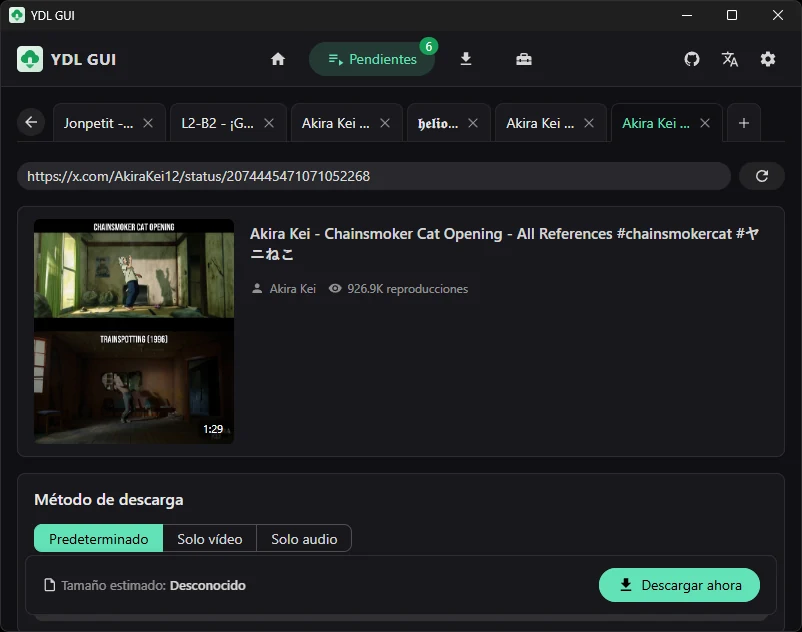 Cómo descargar vídeos de Twitter (X) gratis en PC y móvil 43 ydl gui