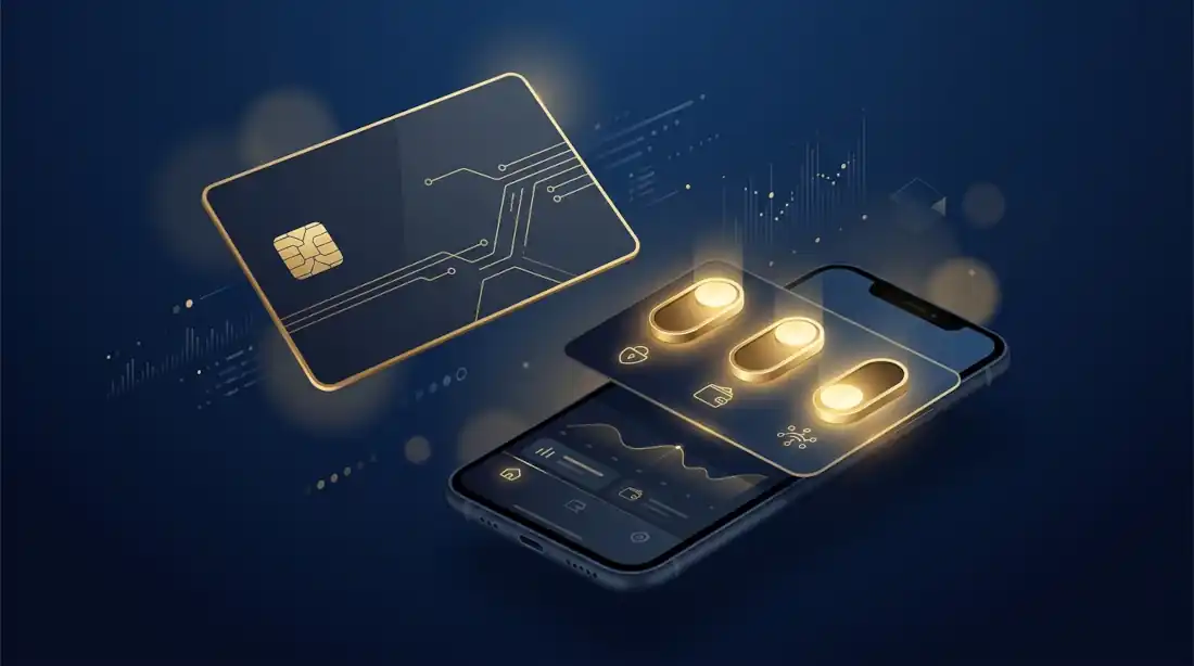 Binance Card: qué cuenta paga tus compras (Fondos, Spot y Earn Flexible) 33 Binance Card con tres interruptores para elegir la fuente de fondos