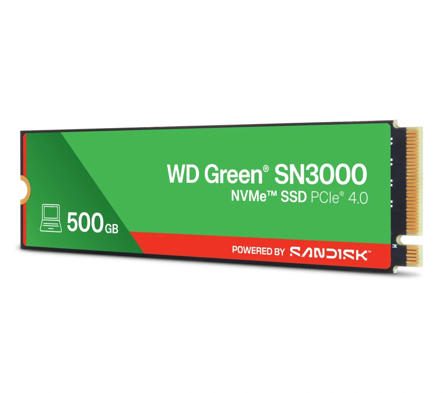 Cómo armar un PC de 700 dólares para juegos, streaming y productividad (2026) 40 Western Digital 500GB WD Green SN3000 NVMe Internal SSD