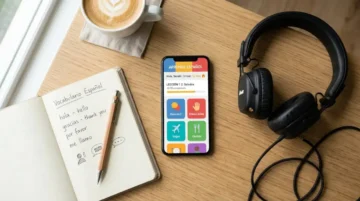 Apps Gratuitas para Aprender Inglés: las 7 Mejores de 2026 95 Persona usando apps gratuitas para aprender inglés en el celular