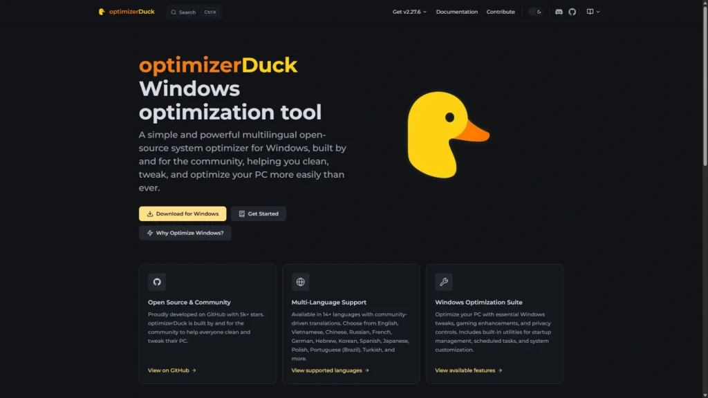 Cómo optimizar Windows para juegos sin gastar dinero con Optimizer Duck 34 optimizer duck