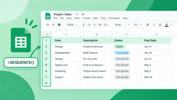 Auto Numeracion en Google Sheets