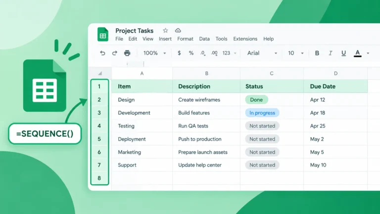 Auto Numeracion en Google Sheets