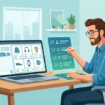 Dueño de tienda siguiendo un checklist para aparecer en ChatGPT con sus productos