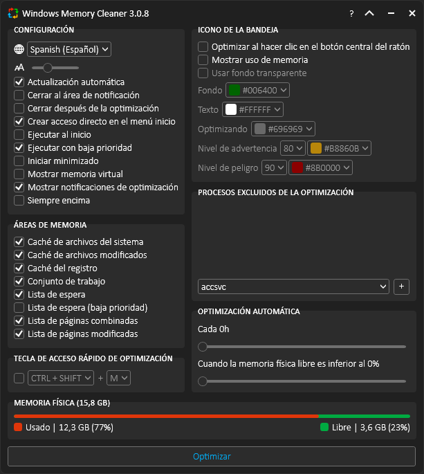 Cómo liberar memoria RAM en Windows con WinMemoryCleaner 35 Cómo liberar memoria RAM en Windows con WinMemoryCleaner