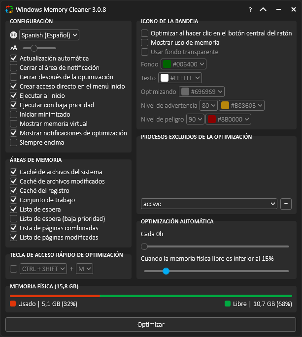 Cómo liberar memoria RAM en Windows con WinMemoryCleaner 39 mem3