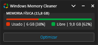 Cómo liberar memoria RAM en Windows con WinMemoryCleaner 38 mem5