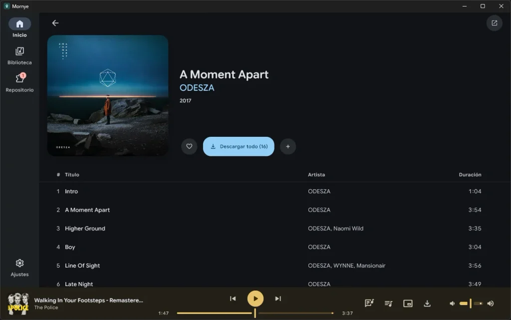 Mornye: qué es y cómo funciona la app para bajar música de Spotify en PC y móvil 44 mornye album 2