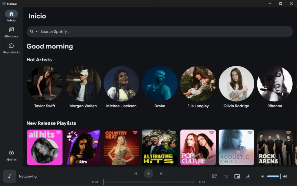 Mornye: qué es y cómo funciona la app para bajar música de Spotify en PC y móvil 38 mornye1