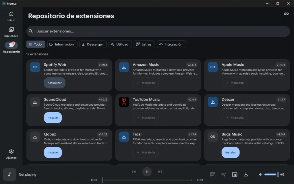 Mornye: qué es y cómo funciona la app para bajar música de Spotify en PC y móvil 40 mornye3