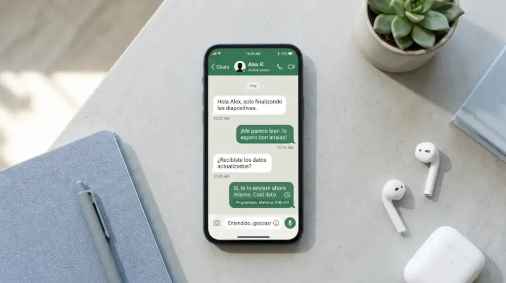 Cómo programar mensajes de WhatsApp en un celular